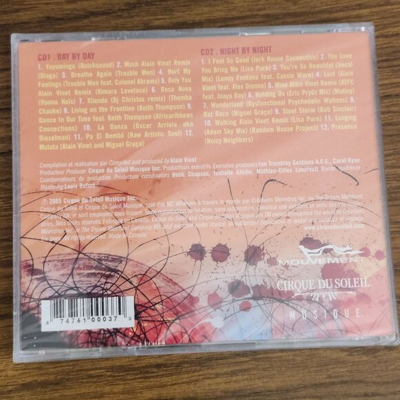 Alaine Vinet Mouvement Volume 1 2CD 2005 Cirque Du Soleil CDSMN 10002-2 SEALED - Picture 2 of 2